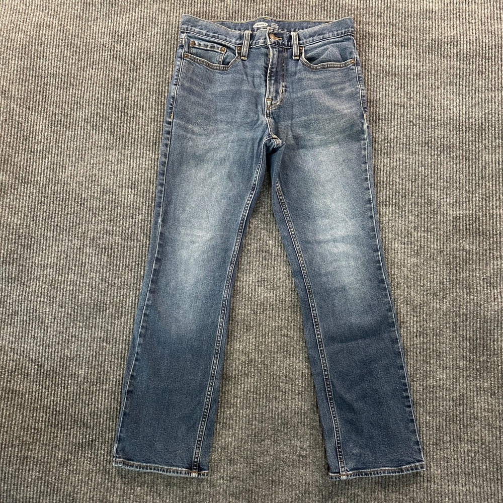 Old Navy Bootcut Jeans Mens 29x30 Blue Medium Wash Stretch Built-In Tough Flex